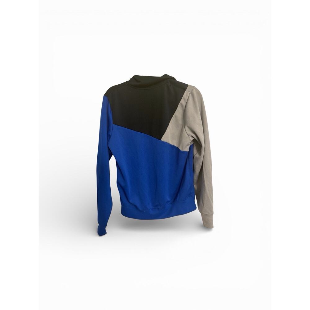 Nike Men's Track Jacket Colorblock Blue Black Gray Full-Zip Size S - Picture 2 of 4